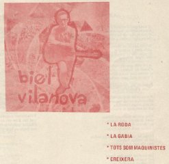 Imatges del disc gravat l'any 1971, en el qual vaig acompanyar amb el contrabaix en Biel Vilanova, cantant les seves can�ons